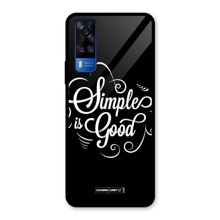Simple is Good Glass Back Case for Vivo Y31