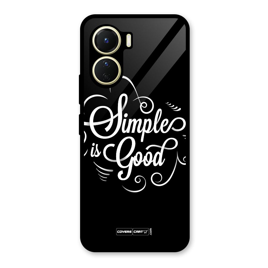 Simple is Good Glass Back Case for Vivo Y56