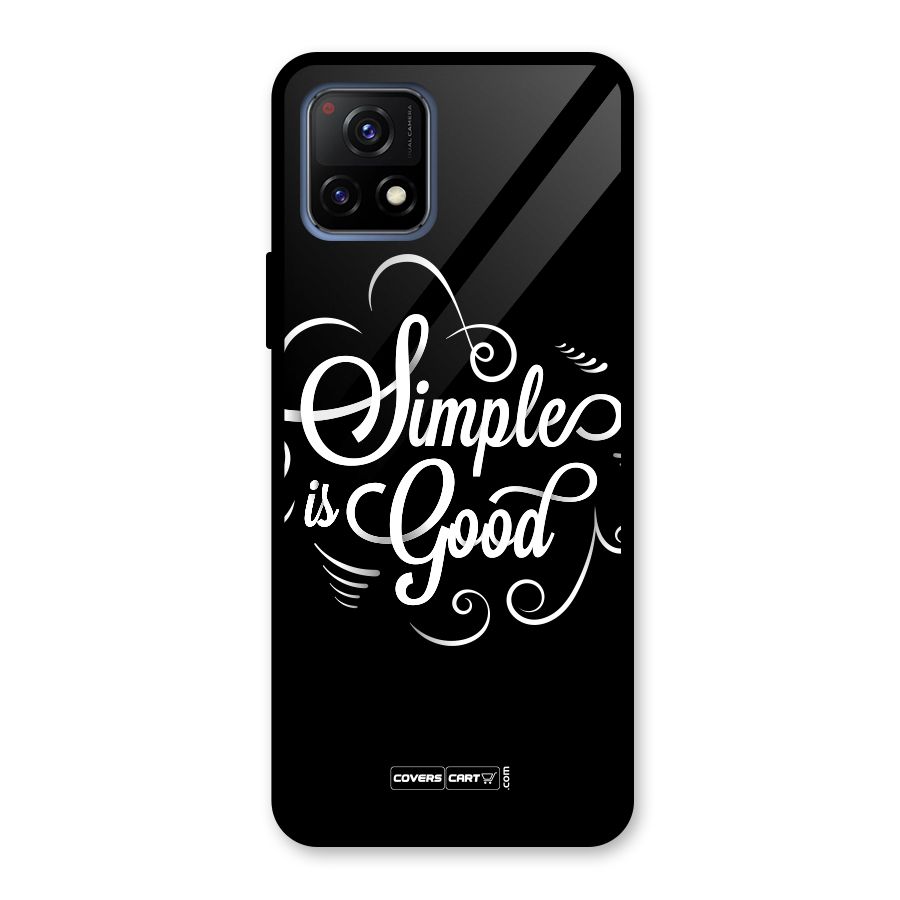 Simple is Good Glass Back Case for Vivo Y72 5G