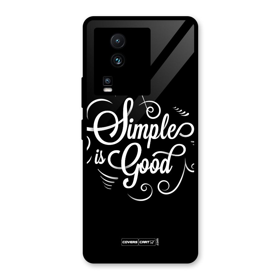 Simple is Good Glass Back Case for Vivo iQOO Neo 7 Pro