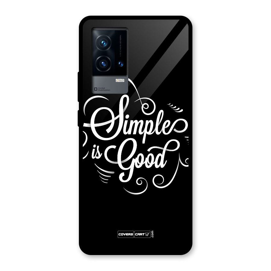 Simple is Good Glass Back Case for iQOO 9 5G