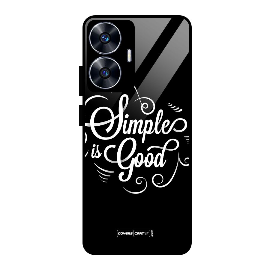 Simple is Good Glass Back Case for realme C55