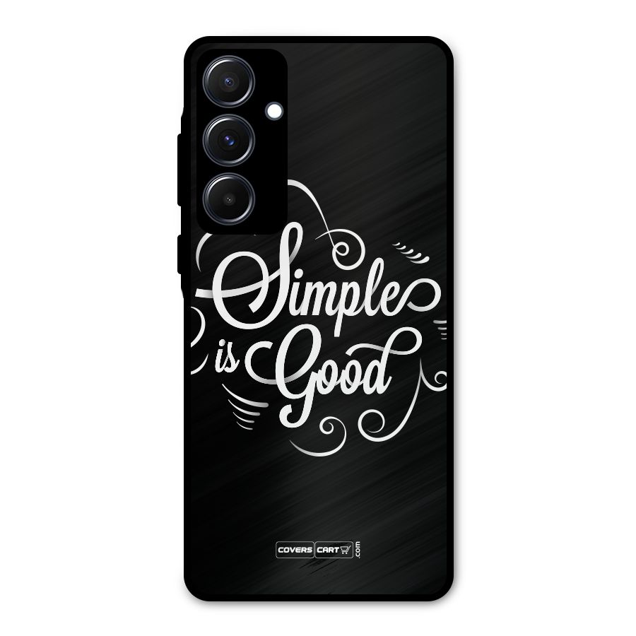 Simple is Good Metal Back Case for Galaxy A55