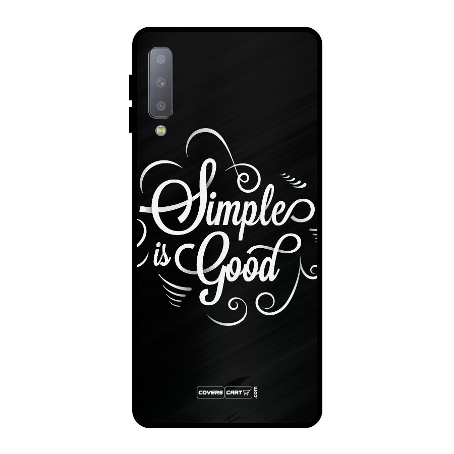 Simple is Good Metal Back Case for Galaxy A7 (2018)