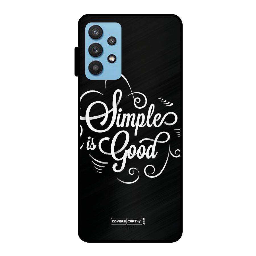 Simple is Good Metal Back Case for Galaxy M32 5G