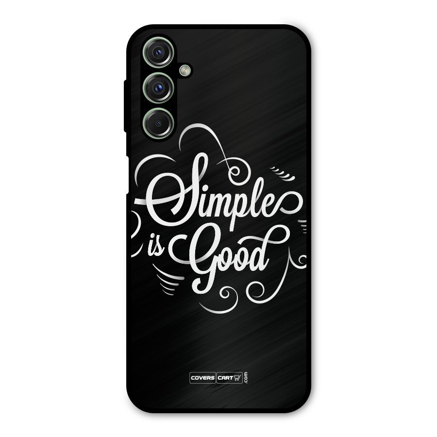 Simple is Good Metal Back Case for Galaxy M34