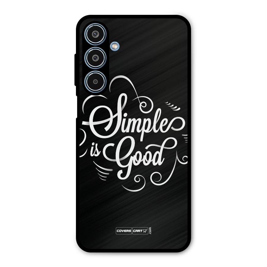 Simple is Good Metal Back Case for Galaxy M35