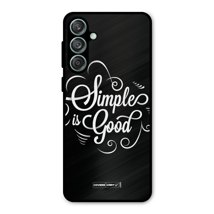 Simple is Good Metal Back Case for Galaxy M55 5G