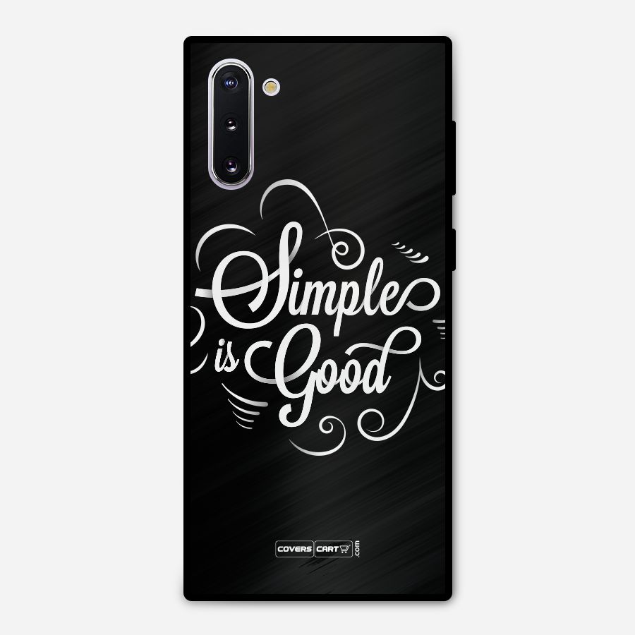 Simple is Good Metal Back Case for Galaxy Note 10