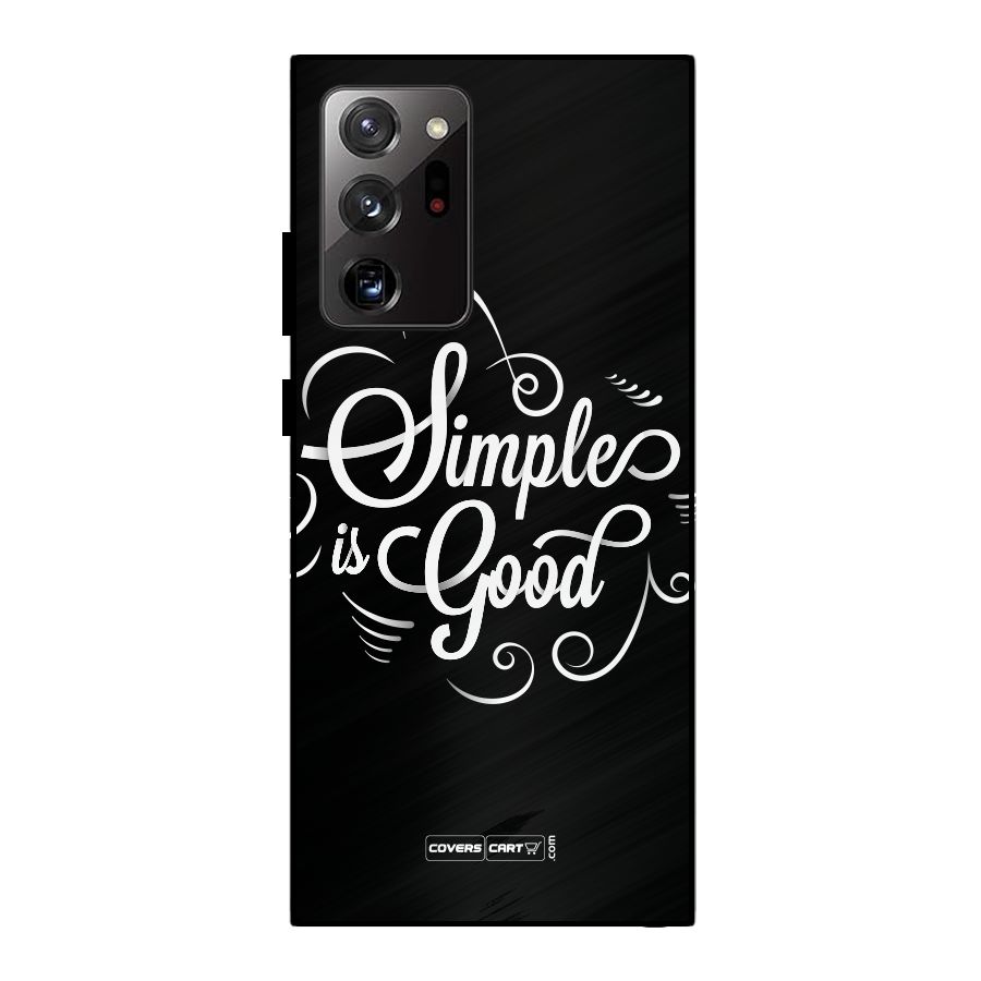 Simple is Good Metal Back Case for Galaxy Note 20 Ultra