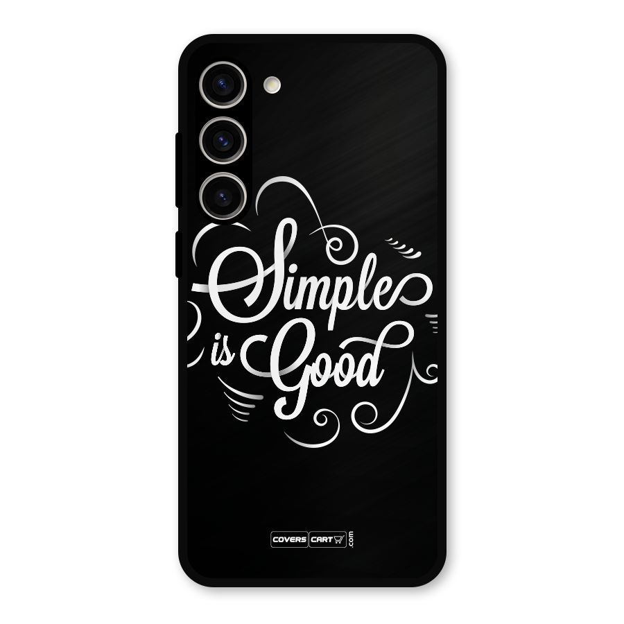 Simple is Good Metal Back Case for Galaxy S23 Plus