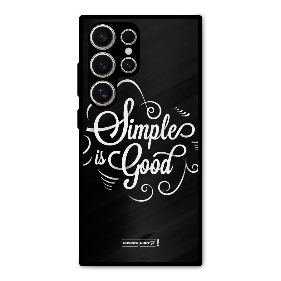 Simple is Good Metal Back Case for Galaxy S24 Ultra
