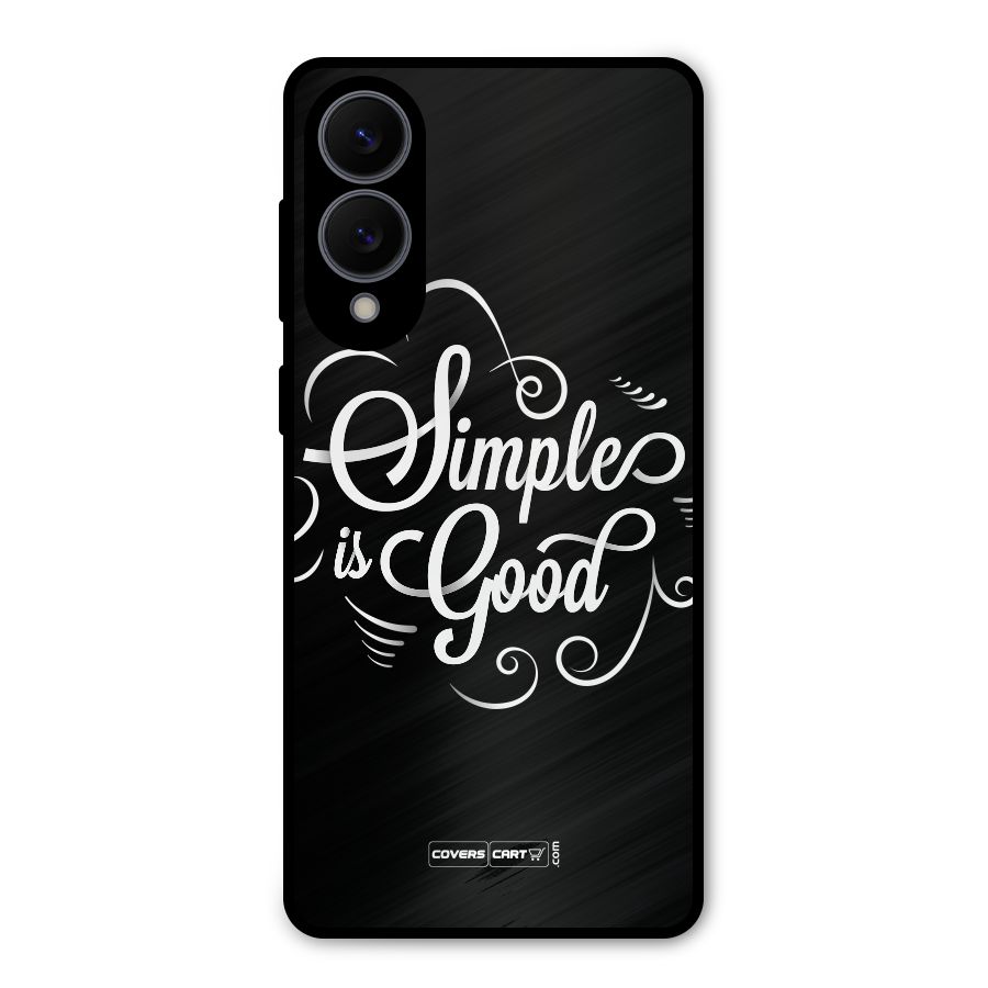 Simple is Good Metal Back Case for Galaxy S25 Edge