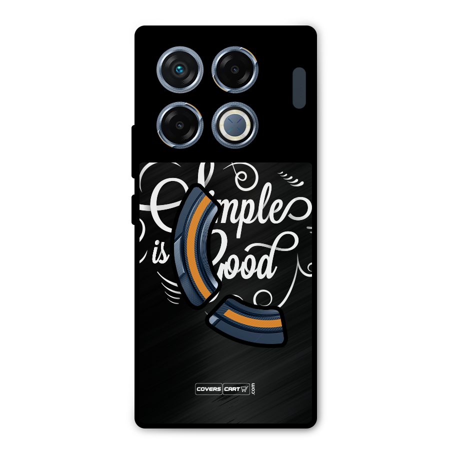 Simple is Good Metal Back Case for Infinix GT 20 Pro