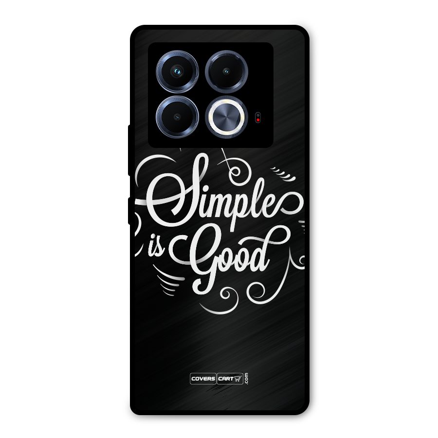 Simple is Good Metal Back Case for Infinix Note 40 5G