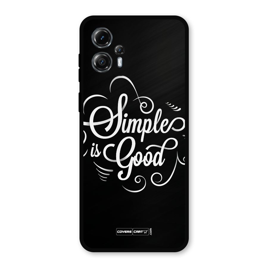 Simple is Good Metal Back Case for Moto G13