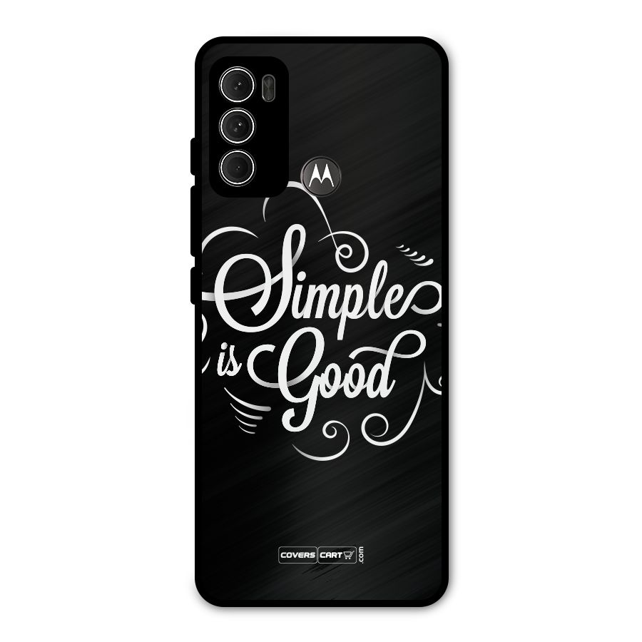 Simple is Good Metal Back Case for Moto G60