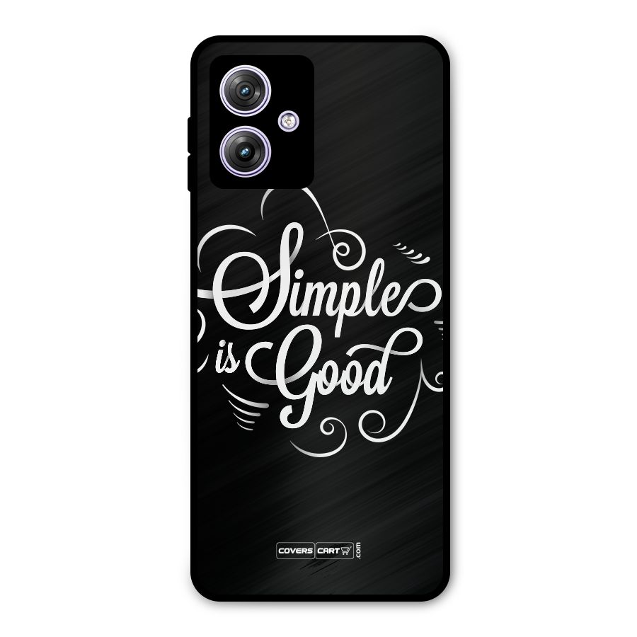 Simple is Good Metal Back Case for Moto G64