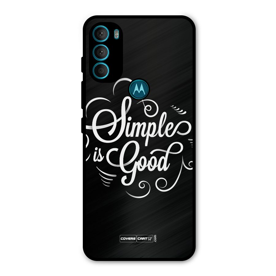 Simple is Good Metal Back Case for Moto G71 5G