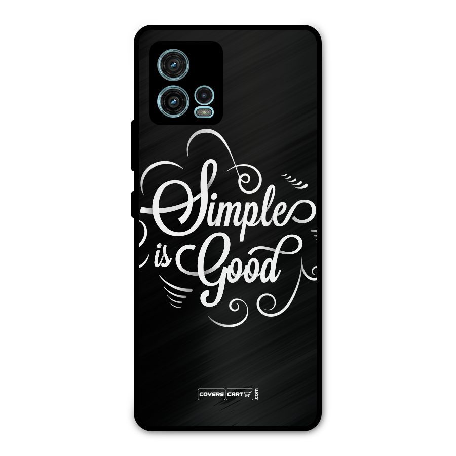 Simple is Good Metal Back Case for Moto G72