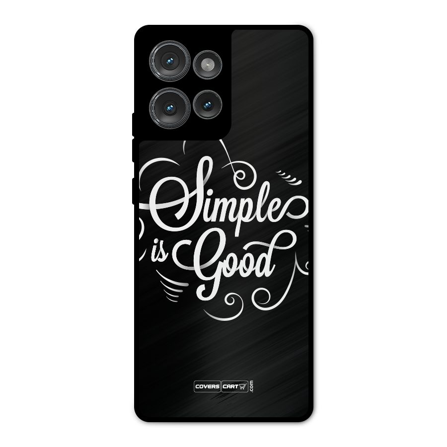 Simple is Good Metal Back Case for Motorola Edge 50