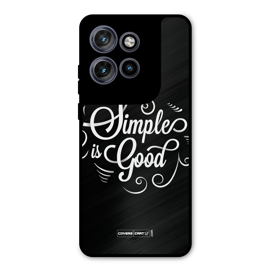 Simple is Good Metal Back Case for Motorola Edge 50 Neo