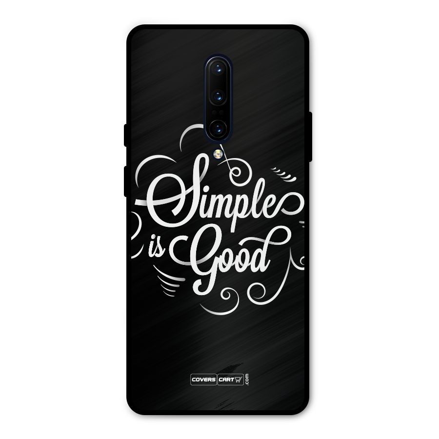Simple is Good Metal Back Case for OnePlus 7 Pro