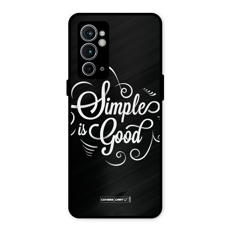 Simple is Good Metal Back Case for OnePlus 9RT 5G