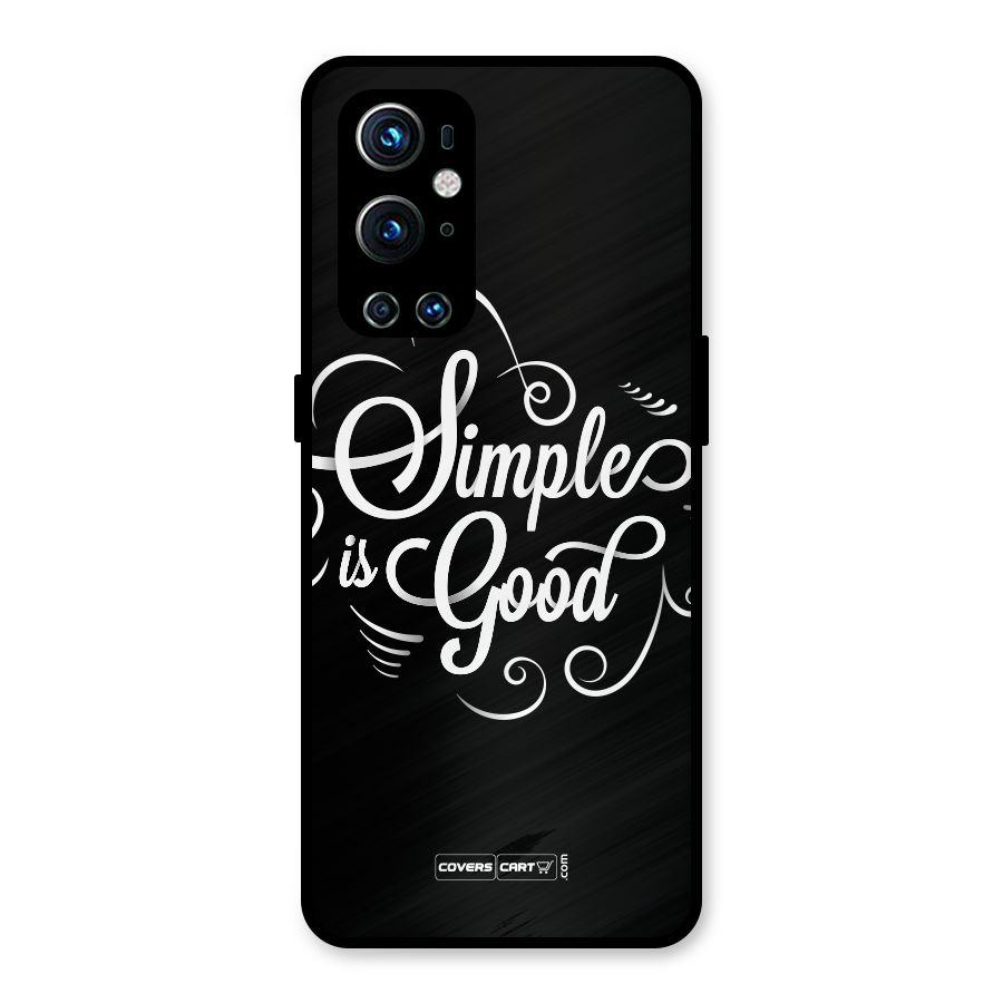 Simple is Good Metal Back Case for OnePlus 9 Pro