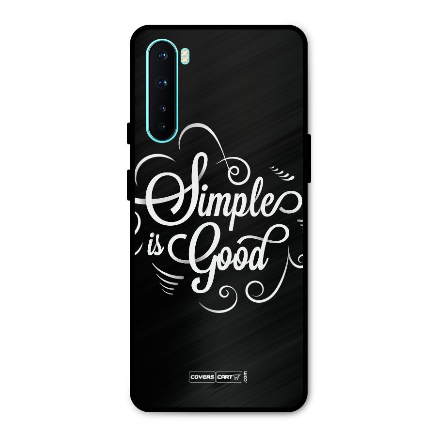 Simple is Good Metal Back Case for OnePlus Nord