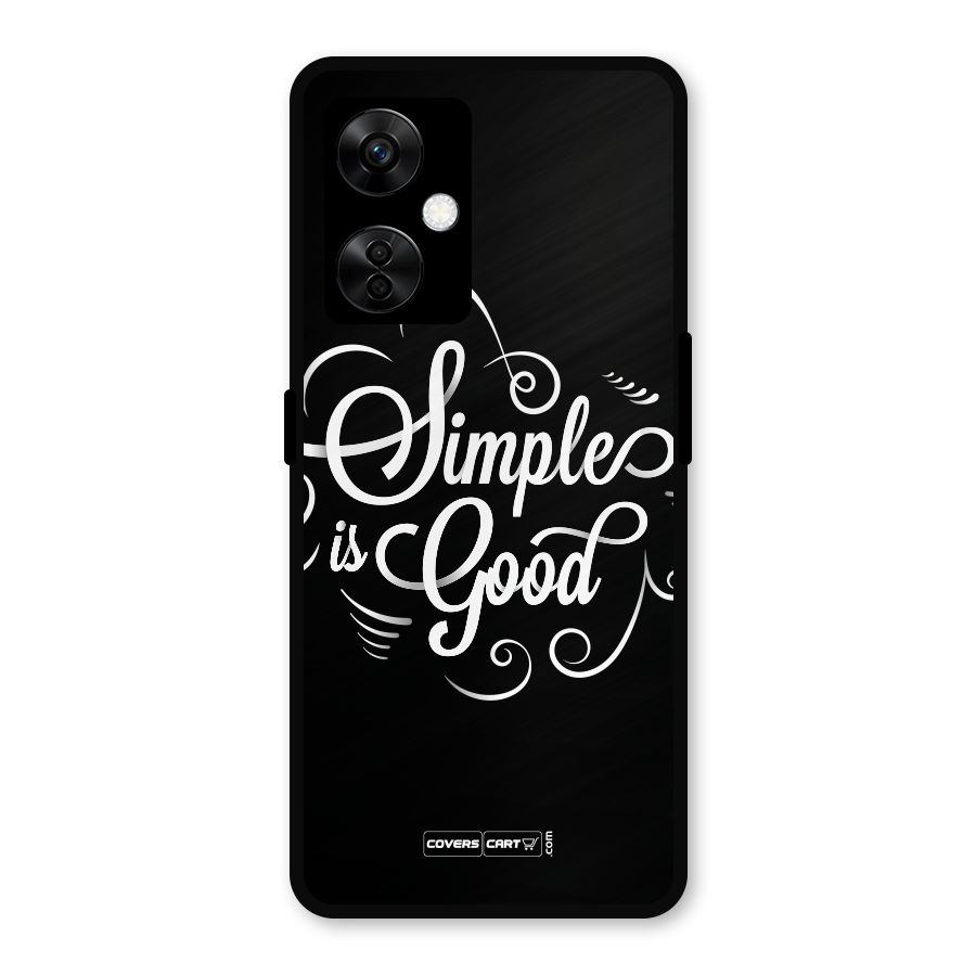 Simple is Good Metal Back Case for OnePlus Nord CE 3 Lite