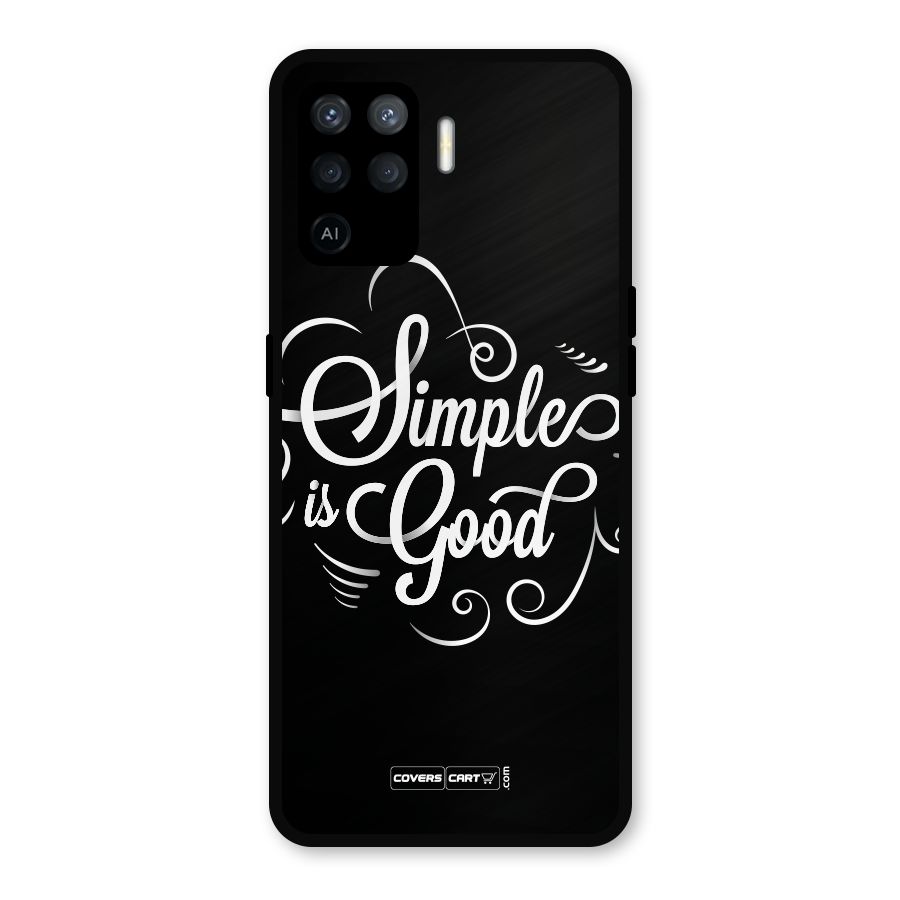 Simple is Good Metal Back Case for Oppo F19 Pro