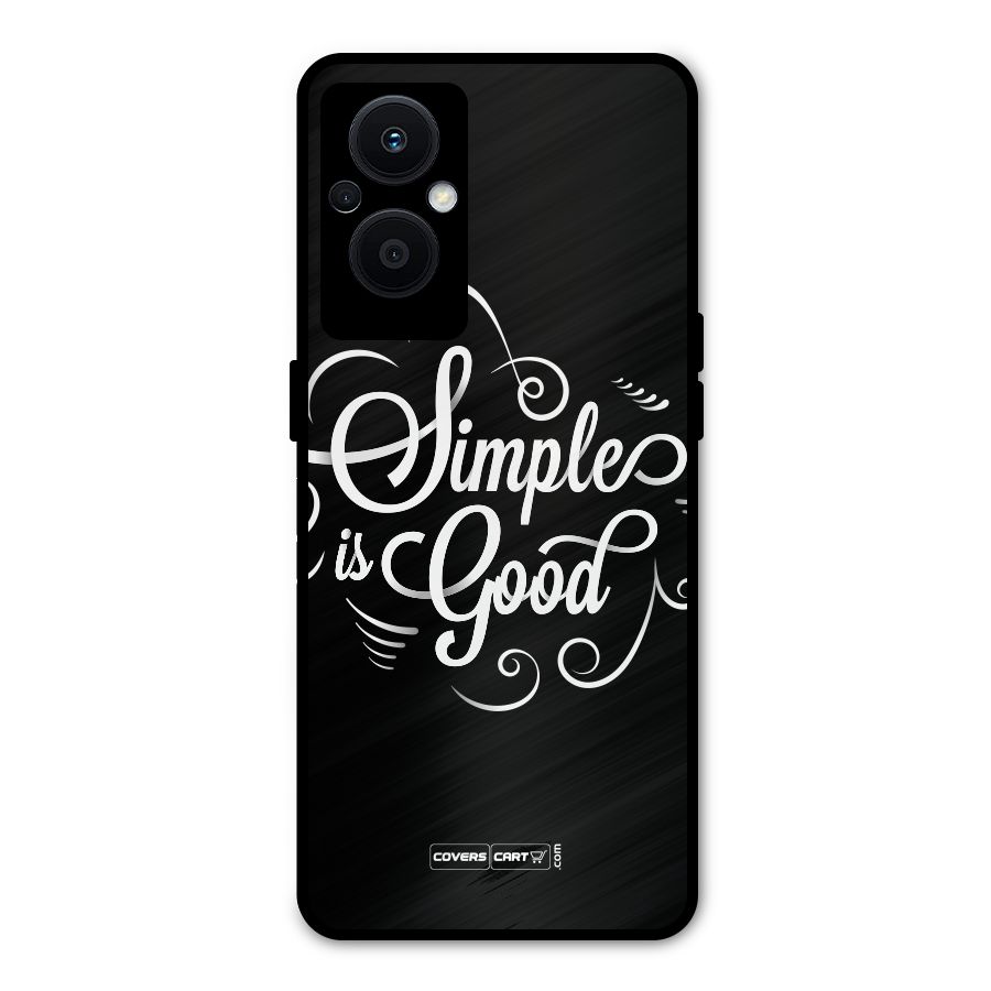 Simple is Good Metal Back Case for Oppo F21s Pro 5G
