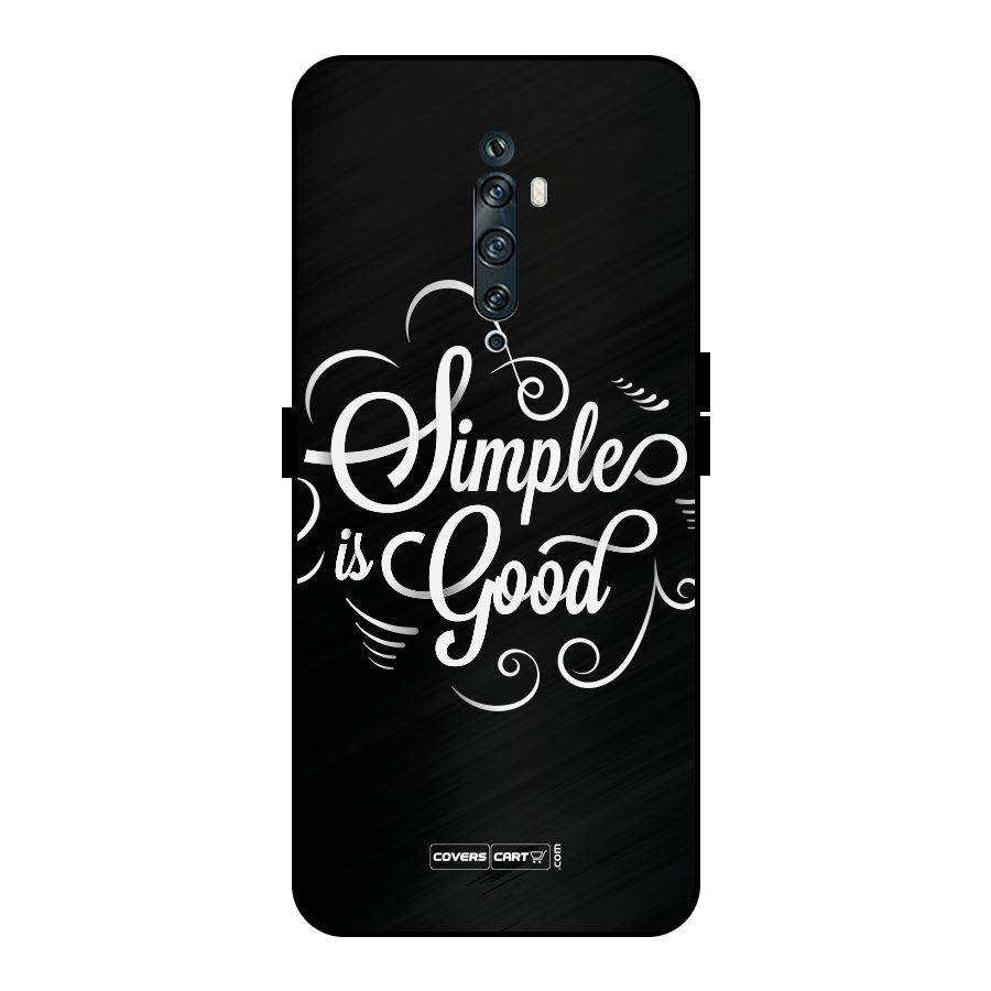 Simple is Good Metal Back Case for Oppo Reno2 F