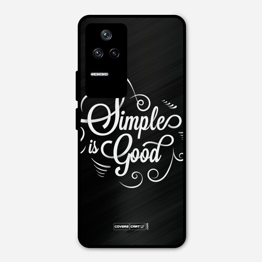 Simple is Good Metal Back Case for Poco F4 5G