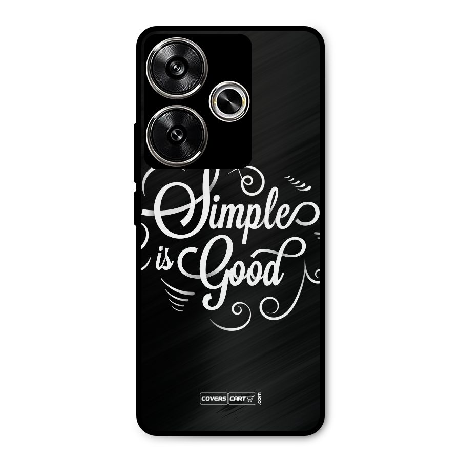 Simple is Good Metal Back Case for Poco F6