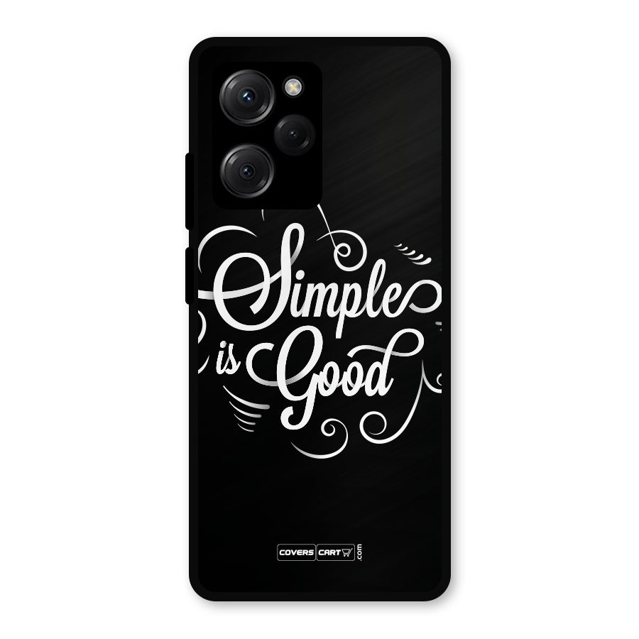 Simple is Good Metal Back Case for Poco X5 Pro