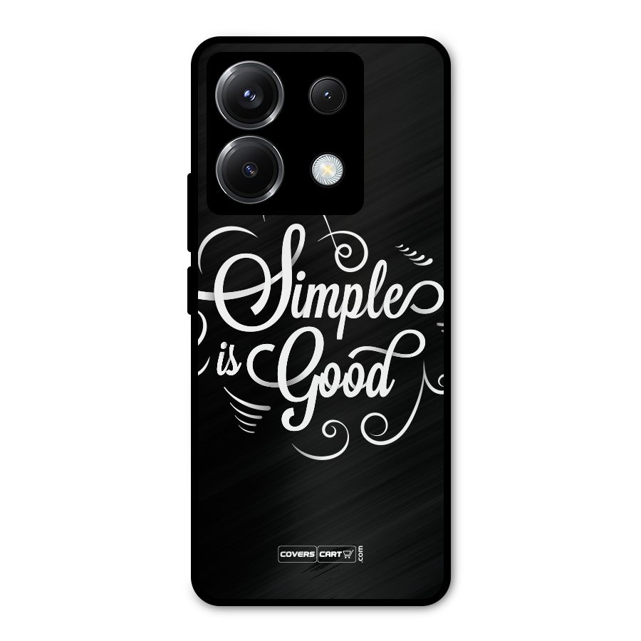 Simple is Good Metal Back Case for Poco X6