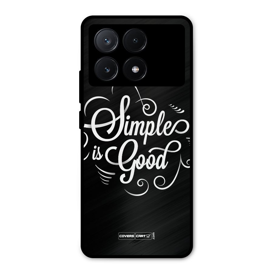Simple is Good Metal Back Case for Poco X6 Pro
