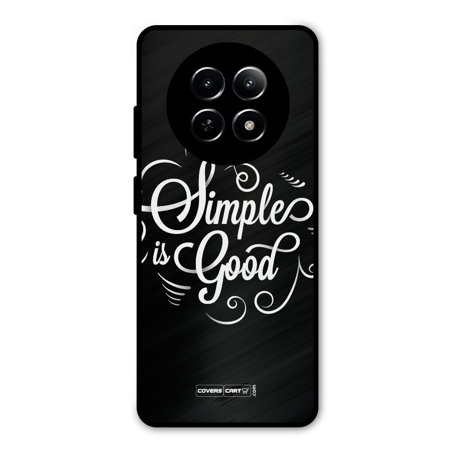 Simple is Good Metal Back Case for Realme 12 5G