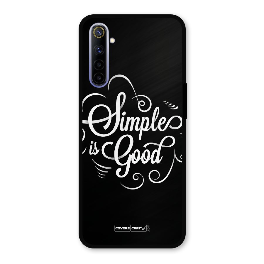 Simple is Good Metal Back Case for Realme 6i