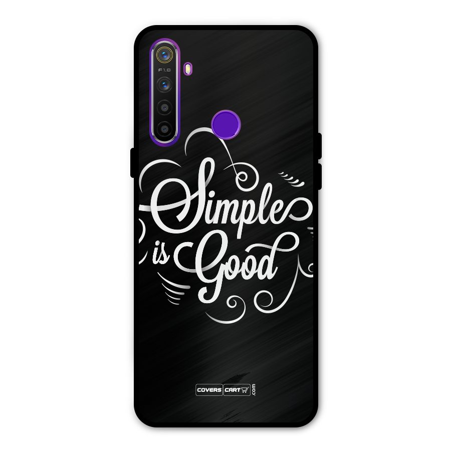 Simple is Good Metal Back Case for Realme Narzo 10