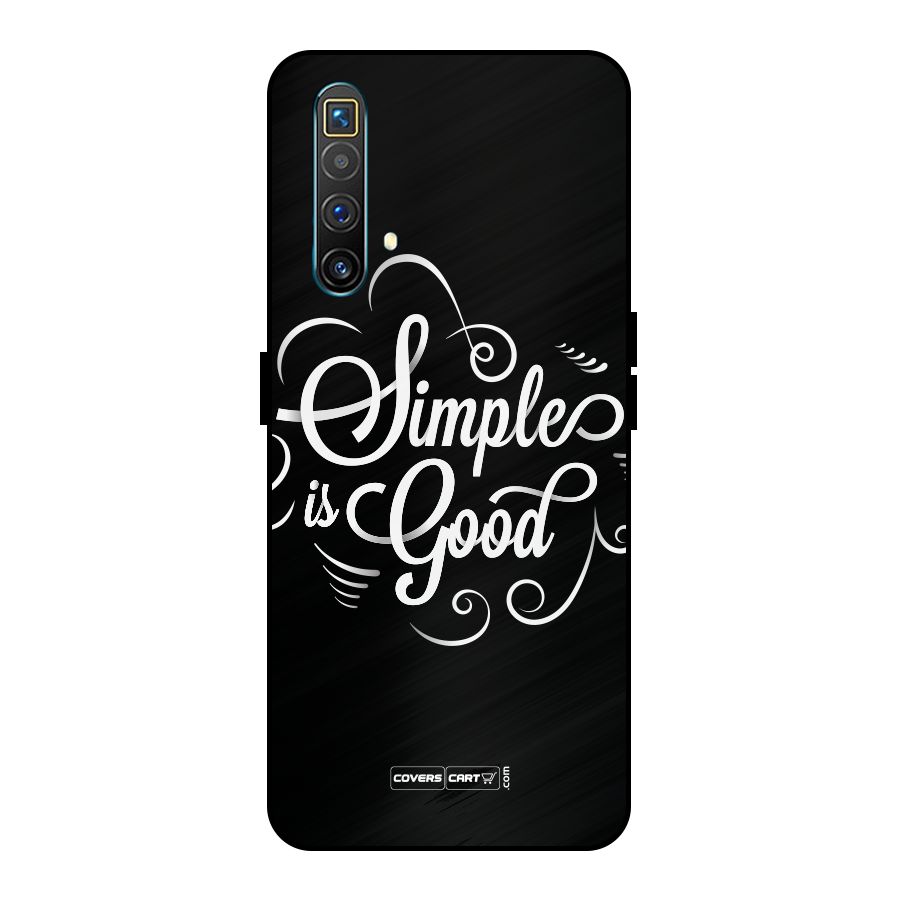 Simple is Good Metal Back Case for Realme X3 SuperZoom