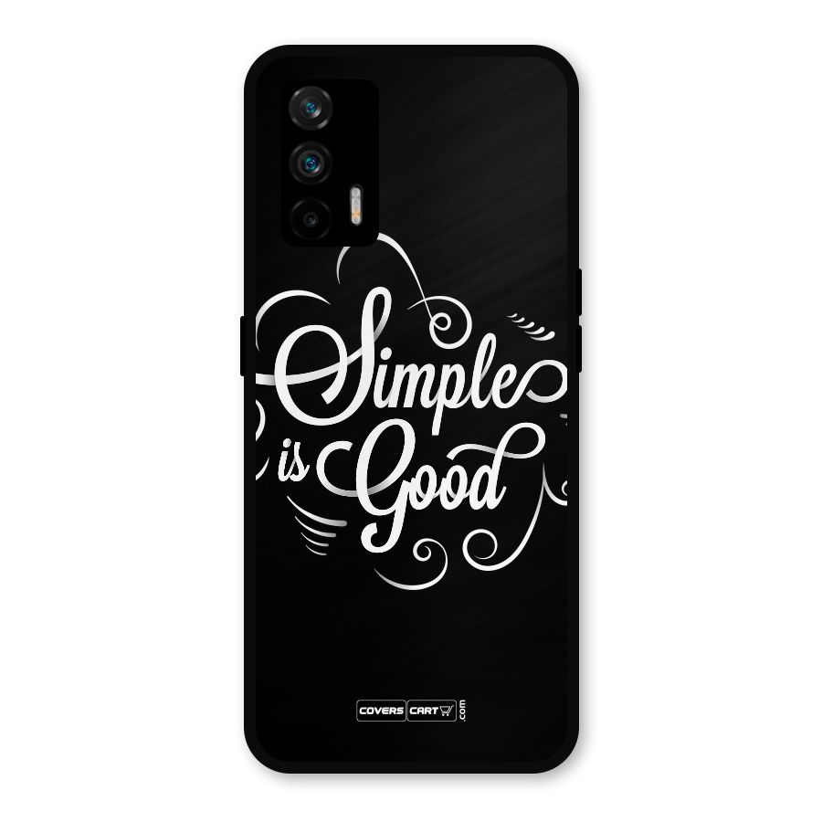 Simple is Good Metal Back Case for Realme X7 Max