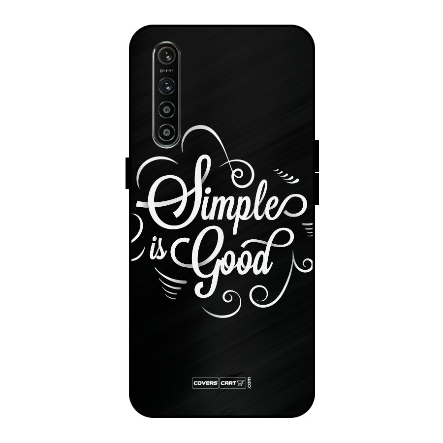 Simple is Good Metal Back Case for Realme XT