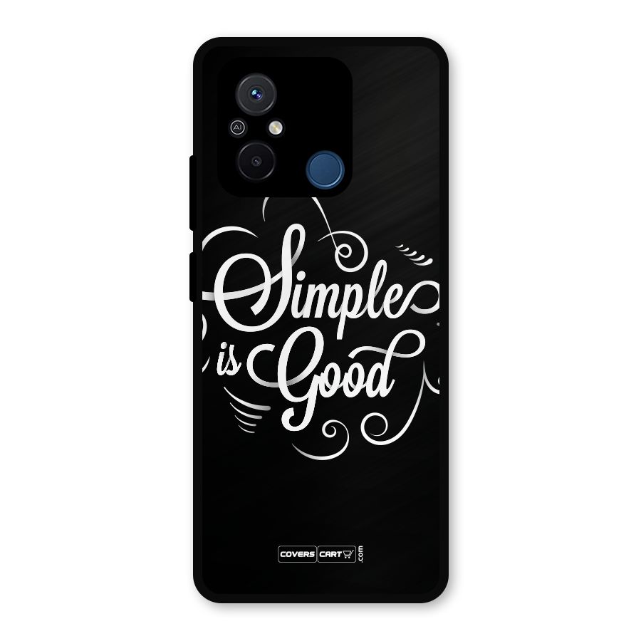 Simple is Good Metal Back Case for Redmi 12C