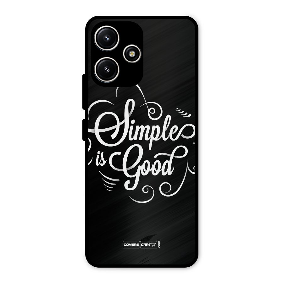 Simple is Good Metal Back Case for Redmi 12 5G