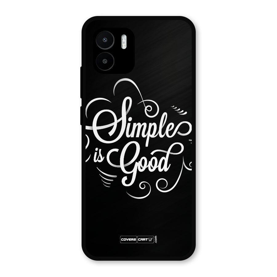 Simple is Good Metal Back Case for Redmi A2