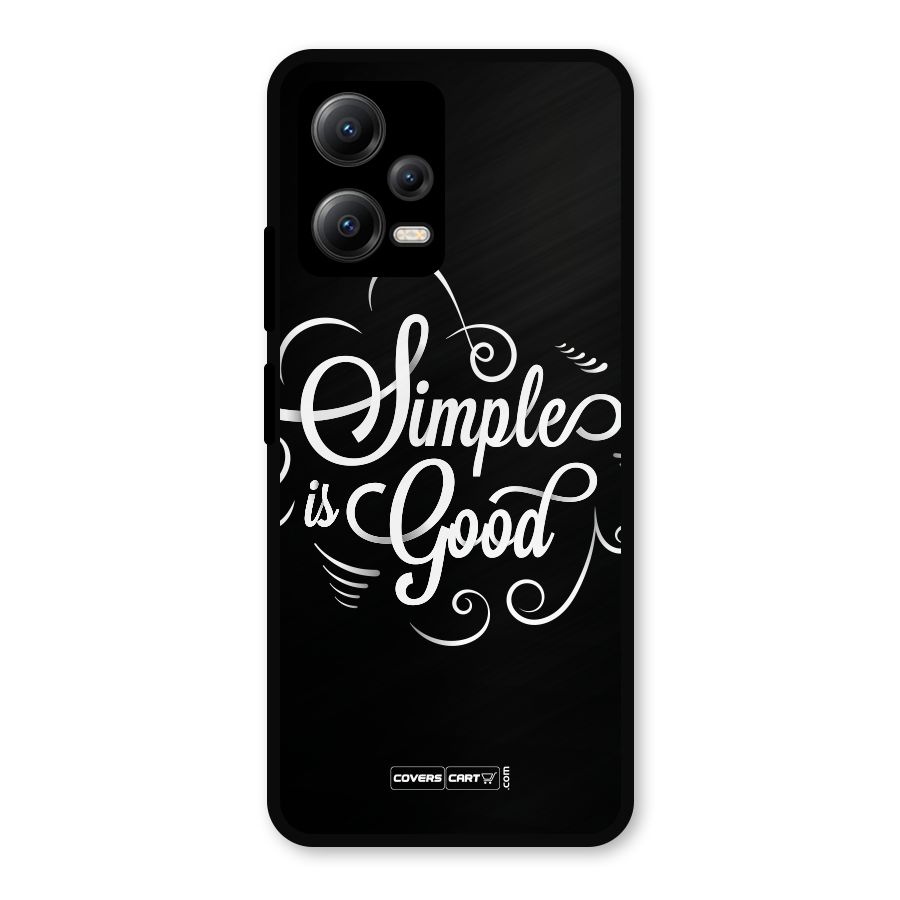 Simple is Good Metal Back Case for Redmi Note 12 5G