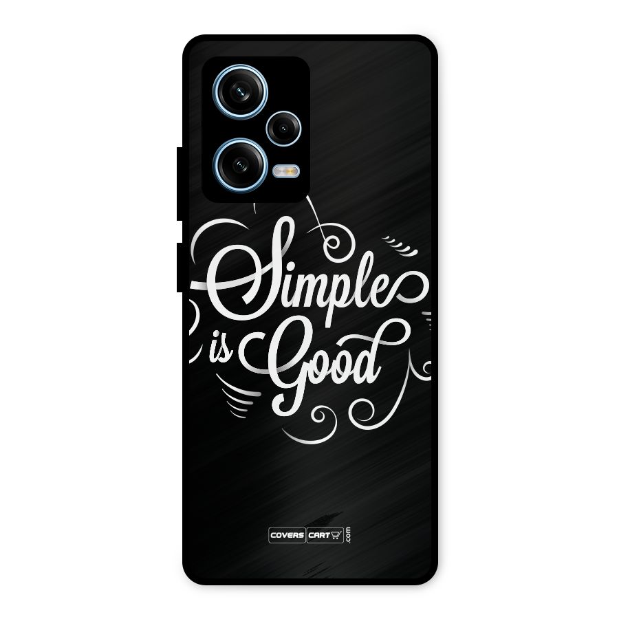 Simple is Good Metal Back Case for Redmi Note 12 Pro